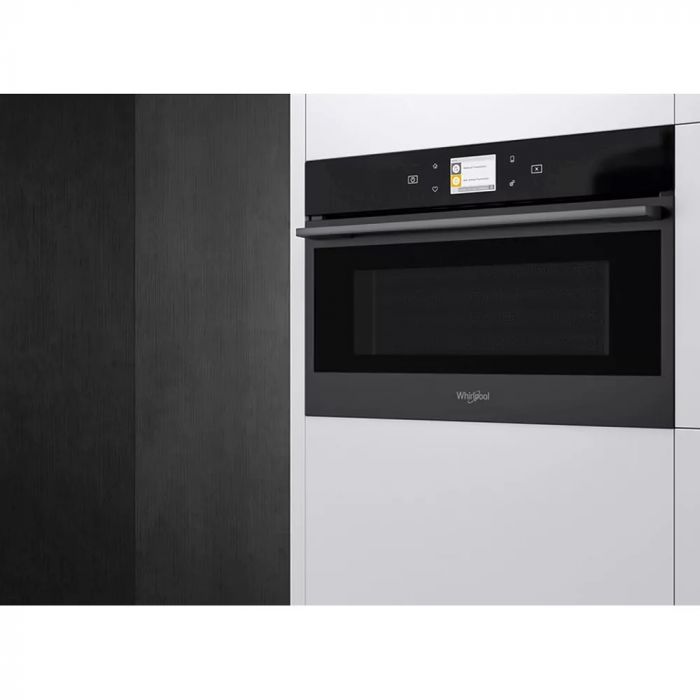 Мікрохвильова піч Whirlpool вбудована, 31л, електронне упр., 1000Вт, гриль, дисплей, конвекція, чорний