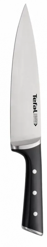 Набір ножів Tefal Ice Force, дерев'яна колода, 7шт, дерево, пластик, нержавіюча сталь, чорний