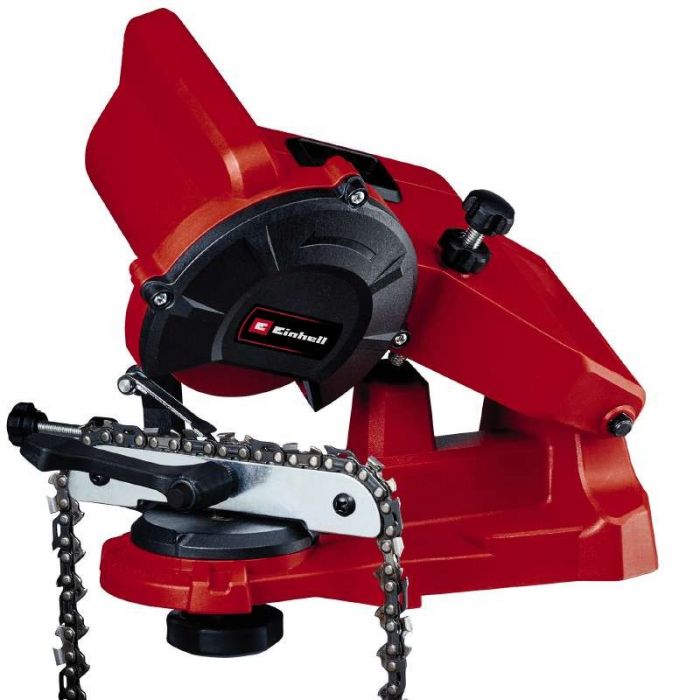 Верстат для заточування ланцюгів Einhell GC-CS 85 E Set, 85Вт, розмір диска 108мм, 5800об/хв, додатковий диск для заточування, 1.89кг