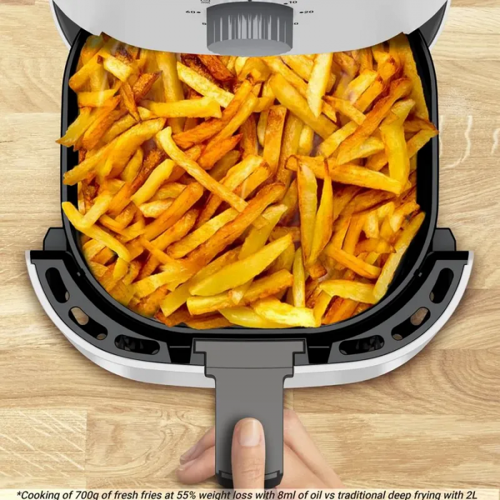 Мультипіч Tefal Easy Fry Essential, 1430Вт, чаша-3.5л, механічне керув., пластик, білий