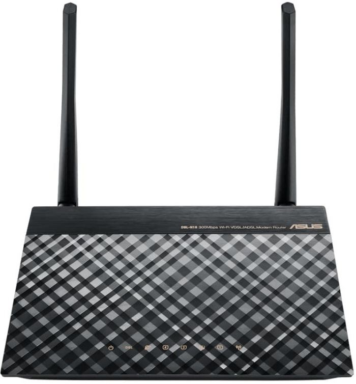 Маршрутизатор ADSL ASUS DSL-N16 N300, ADSL2+, 4xGE LAN, 1xRJ11 WAN