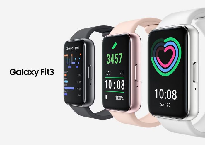 Фітнес-трекер Samsung Galaxy Fit 3 40мм (R390) 1.6', 256x402, AMOLED, BT 5.3, 16/256МБ, сріблястий