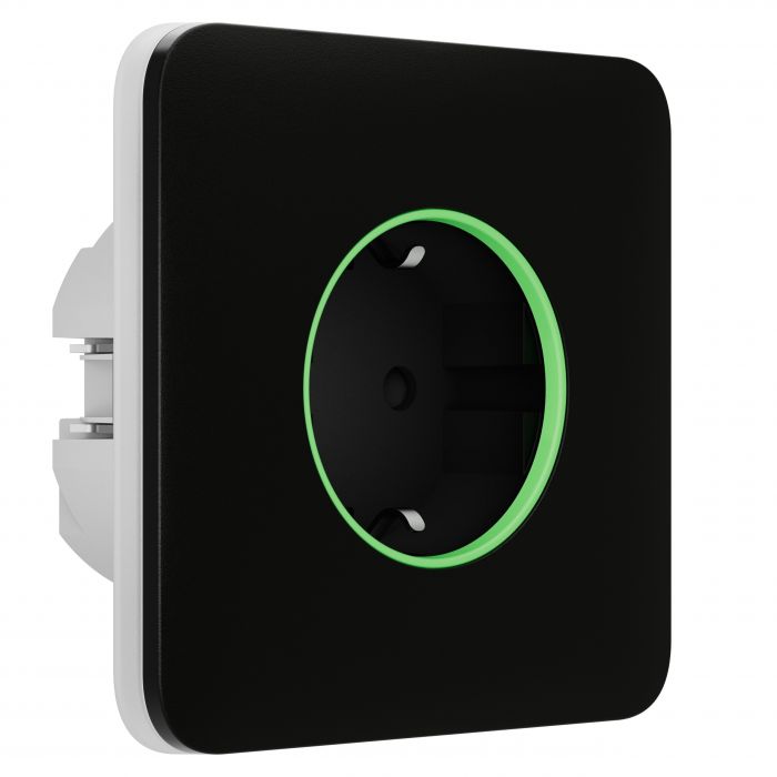Розумна вбудована розетка Ajax Outlet black