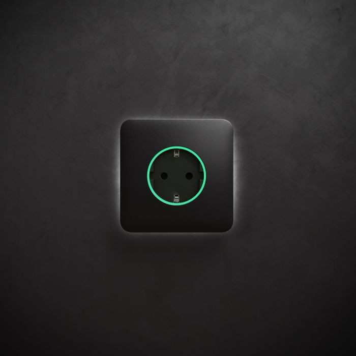 Розумна вбудована розетка Ajax Outlet black