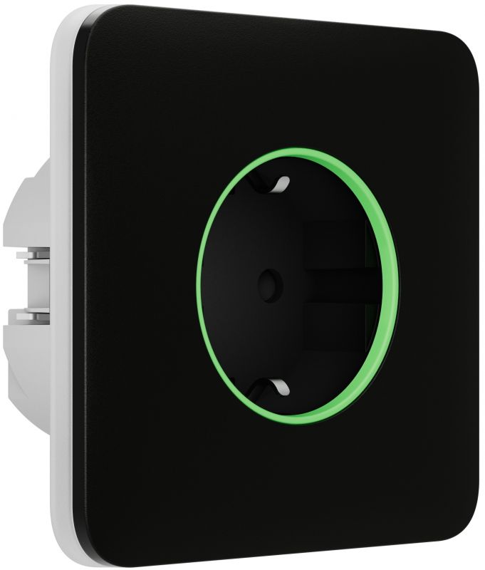Розумна вбудована розетка Ajax Outlet black