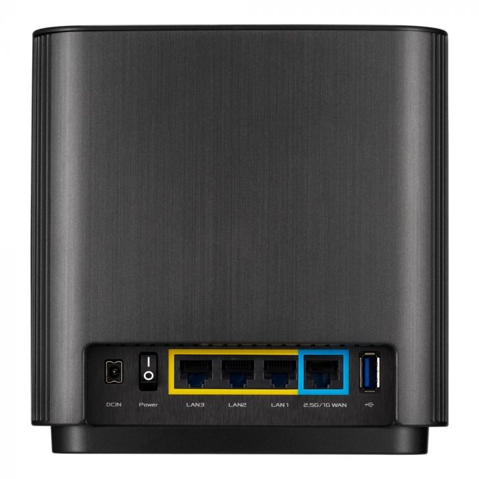 Система WiFi-Mesh ASUS ZenWiFi XT8 v2 AX6600, 3xGE LAN, 1x2.5GE WAN, 1xUSB3.1, 2мод, чорний