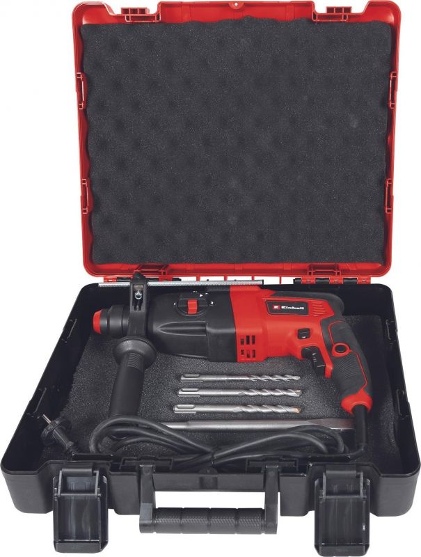 Перфоратор Einhell TC-RH 800 4F Kit, SDS-plus, 620Вт, 2.2Дж, кейс, 2.86кг