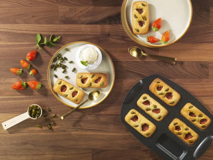 Деко Tefal PerfectBake, 6 форм, прямокутний, 21х29см, алюміній, коричневий
