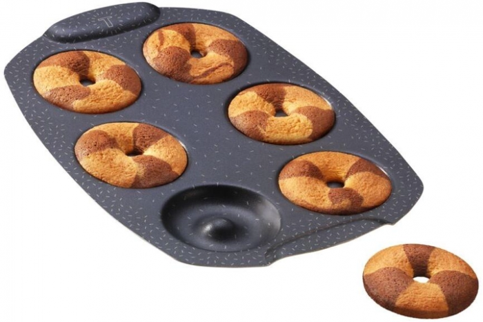 Деко Tefal PerfectBake, 6 форм, квадратний, 21х29см, алюміній, коричневий