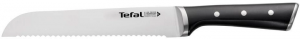 Ніж для хліба Tefal Ice Force, 20см, нержавіюча сталь, платик, чорний