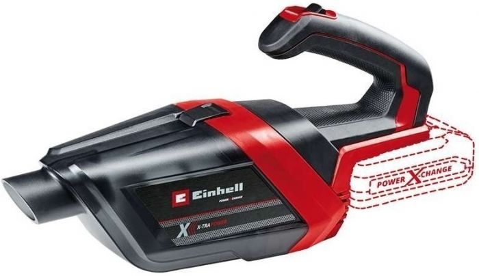 Пилосос професійний акумуляторний Einhell TE-HV 18/06 Li - Solo, 18В, 72мБар, контейнер 0.6л, 0.95кг, без АКБ та ЗП
