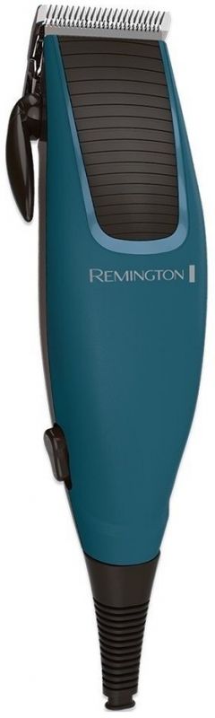 Машинка для стрижки Remington Apprentice, від мережі, роторний мотор, насадок-5, титан.напил., синій