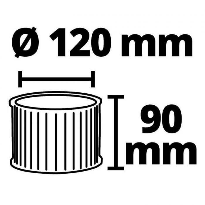 Картріджний фільтр до пилососів для золи Einhell