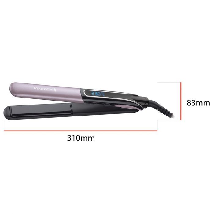 Випрямляч Remington Sleek&Curl Expert, 45Вт, темп.режимів-9, 150-230С, дисплей, кераміка, титан , бузково-чорний