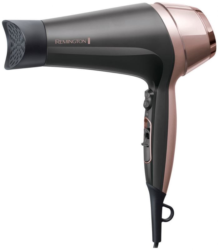 Фен Remington Curl&Straight Confidence, 2200Вт, 3 режими, дифузор,гребінець,іоніз-я, хол. обдув, чорно-беж