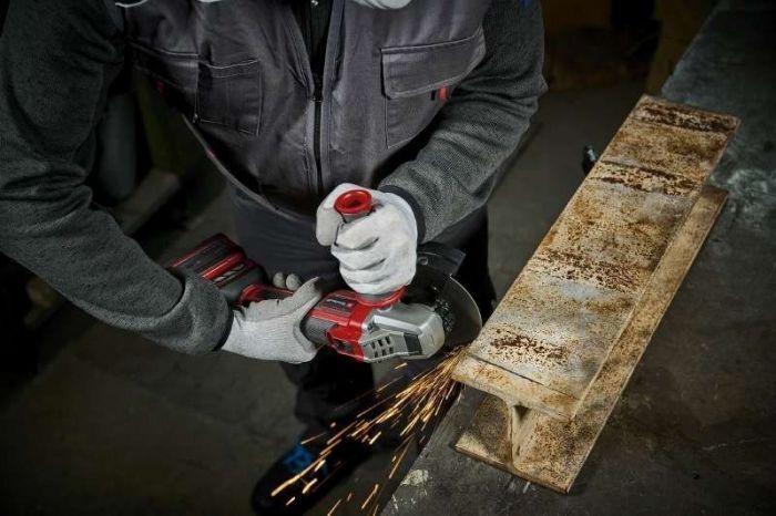 Шліфмашина кутова акумуляторна Einhell TP-AG 18/125 CE QLI - Solo PXC 125мм 18В 3000-10500об·хв постійні оберти 1.7кг без АКБ та ЗП