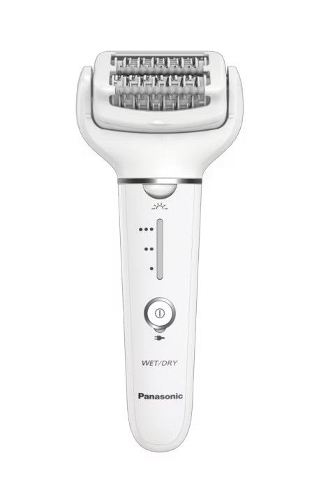 Епілятор Panasonic пінцетний, акумуляторний , пінцет.-60, волог.+сух., насадок-2, футляр , білий