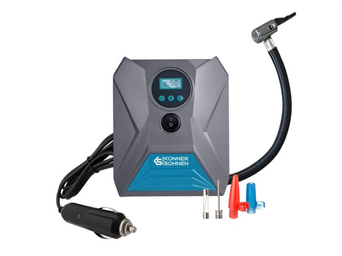 Компресор автомобільний Konner&Sohnen KS P10, 12В, 120Вт, 150psi, 25л/хв, 0.8кг
