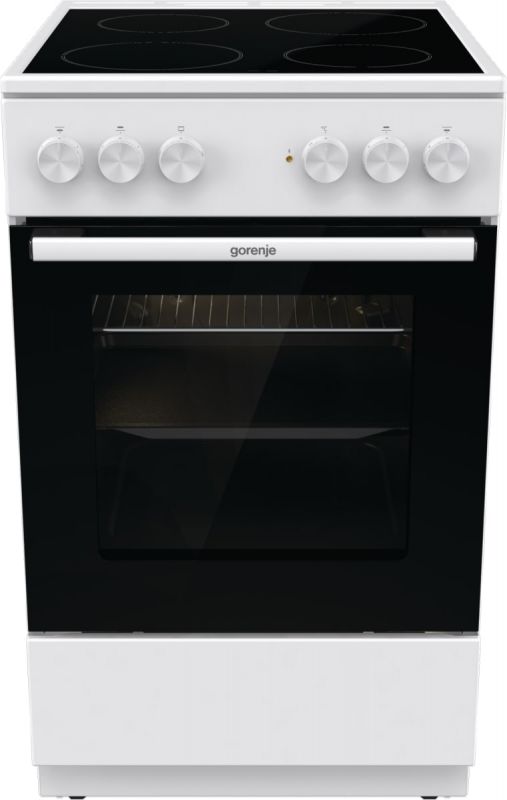 Плита Gorenje електрична склокерамічна, 68л, 50x60см, білий
