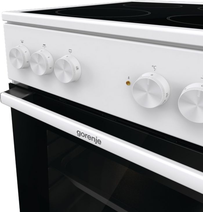 Плита Gorenje електрична склокерамічна, 68л, 50x60см, білий