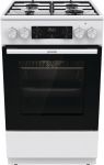 Плита Gorenje комбінована, 62л, 50x60см, дисплей, IconLed, емальовані, білий