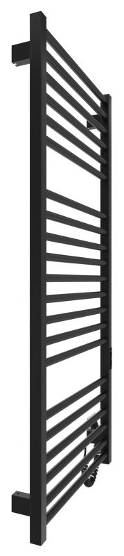 Рушникосушка Hygge Family електрична Derby, 1170х530х80мм, таймер-регулятор, сталь, чорний матовий