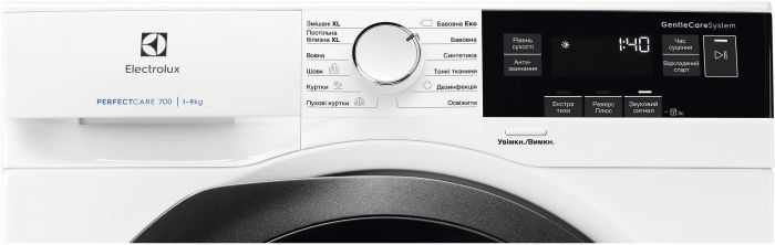 Сушильна машина Electrolux тепловий насос, 9кг, A+++, 64см, дисплей, білий