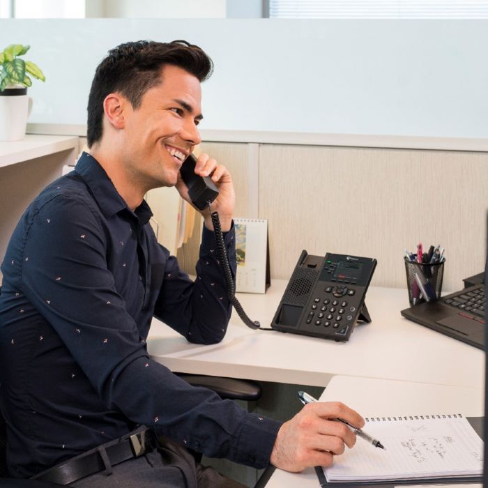 SIP-телефон Poly OBi VVX 250, 4 лінії, PoE, чорний