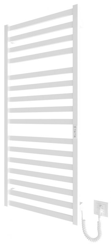 Рушникосушка Hygge Family електрична Oxford, 1170х530х80мм, таймер-регулятор, сталь, білий матовий