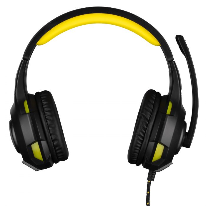 Гарнітура ігрова 2E GAMING HG300, mini-jack/dual 3.5мм, LED, 2м, чорний
