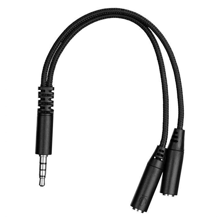 Гарнітура ігрова 2E GAMING HG300, mini-jack/dual 3.5мм, LED, 2м, чорний