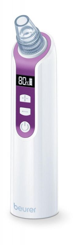 Масажер Beurer для обличчя вакуумний, акумулятор, USB, 3 режими, білий