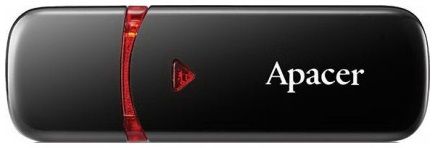 Накопичувач Apacer  64GB USB 2.0 Type-A AH333 Чорний