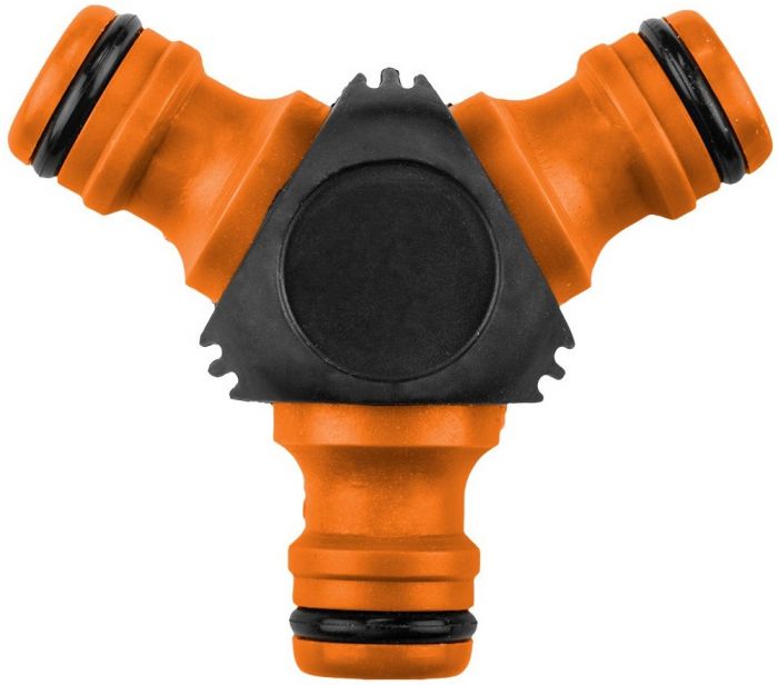 Конектор-трійник для шланга Neo Tools 1/2"-3/4", двокомпонентний