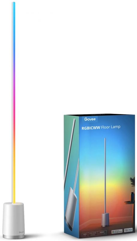 Торшер розумний Govee H6072 Lyra, 1500Lm, RGBICWW, WI-FI/Bluetooth, білий