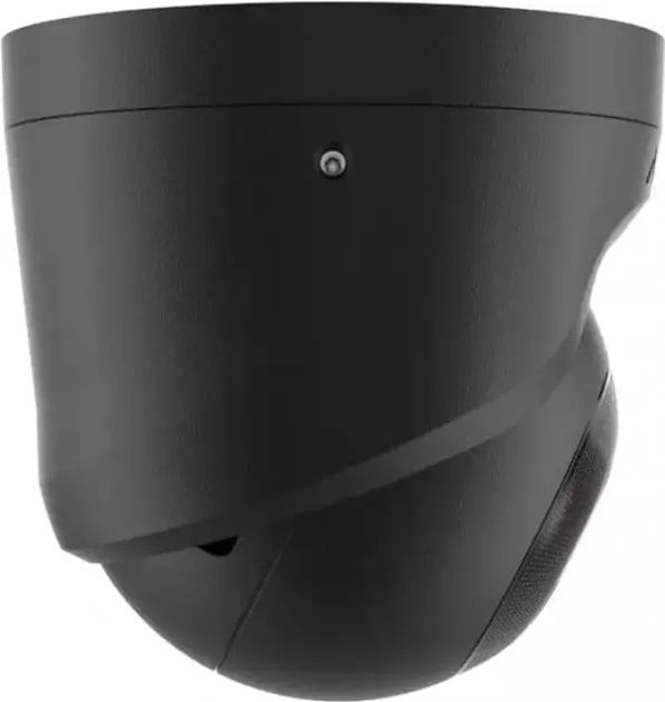 IP-Камера дротова Ajax TurretCam, 5мп, 2.8мм, Poe, True WDR, IP 65, ІЧ 35м, аудіо, кут огляду 100° до 110°, купольна, чорна
