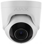 IP-Камера дротова Ajax TurretCam, 5мп, 2.8мм, Poe, True WDR, IP 65, ІЧ 35м, аудіо, кут огляду 100° до 110°, купольна, біла