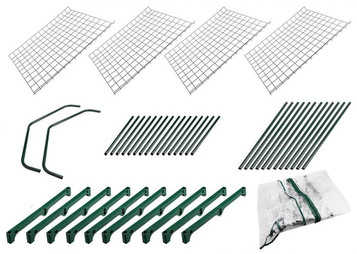 Парник складаний Neo Tools 160х69х49, 4 полиці, ПВХ плівка, прозорий
