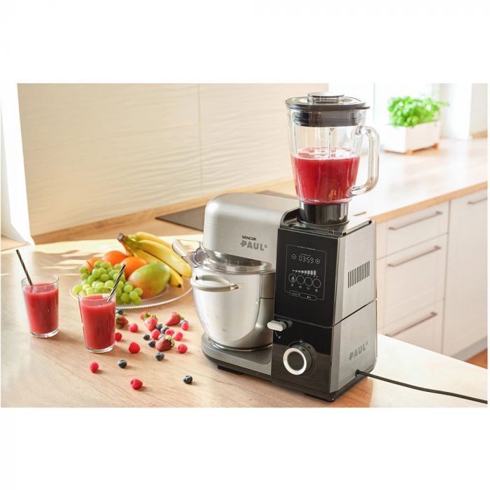 Кухонна машина Sencor Paul 3 1800Вт, чаша-метал, корпус-метал, насадок-15, метал