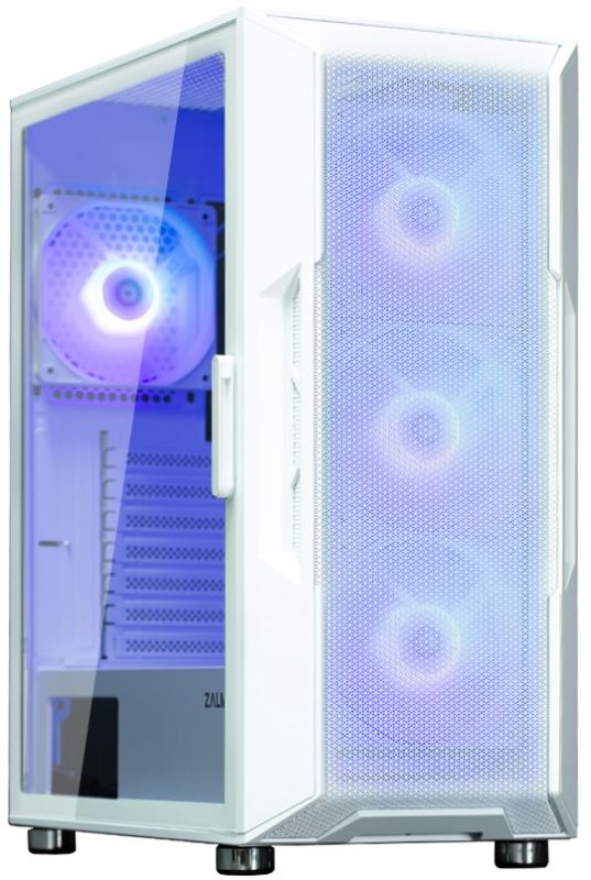Корпус Zalman I3 Neo ARGB без БЖ, 2xUSB3.0, 1xUSB2.0, 4x120мм ARGB, VGA 355мм, LCS ready, TG Side Panel, ATX, білий