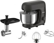 Кухонна машина Tefal Bake Essential 800Вт, чаша-метал, корпус-метал/пластик, насадок-4, чорний