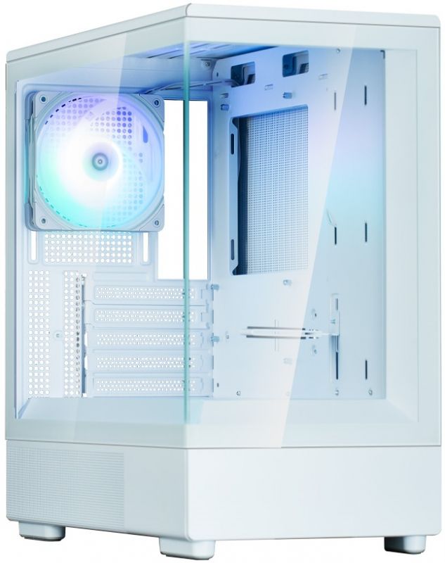 Корпус Zalman P10 без БП, 1xUSB3.0, 1xUSBType-C, 1x120мм ARGB, VGA 384мм, LCS ready, TG Side Panel, mATX, білий