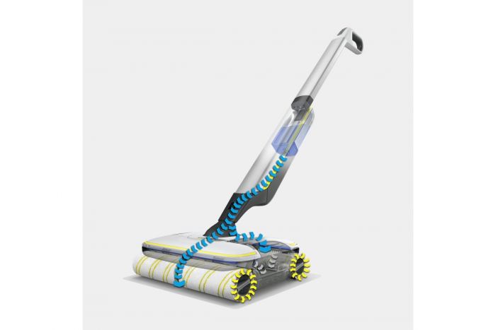 Підлогомийна машина Karcher FC 7 Cordless, вода -0.4л, автон. робота до 45хв, вага-4.3кг, срібний