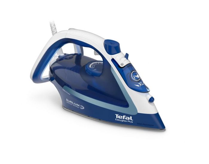 Праска Tefal Easygliss Plus, 2500Вт, 270мл, паровий удар -220гр, постійна пара - 45гр, керам. підошва, синій