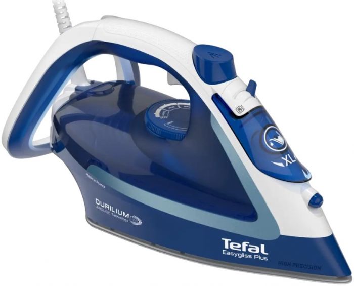 Праска Tefal Easygliss Plus, 2500Вт, 270мл, паровий удар -220гр, постійна пара - 45гр, керам. підошва, синій