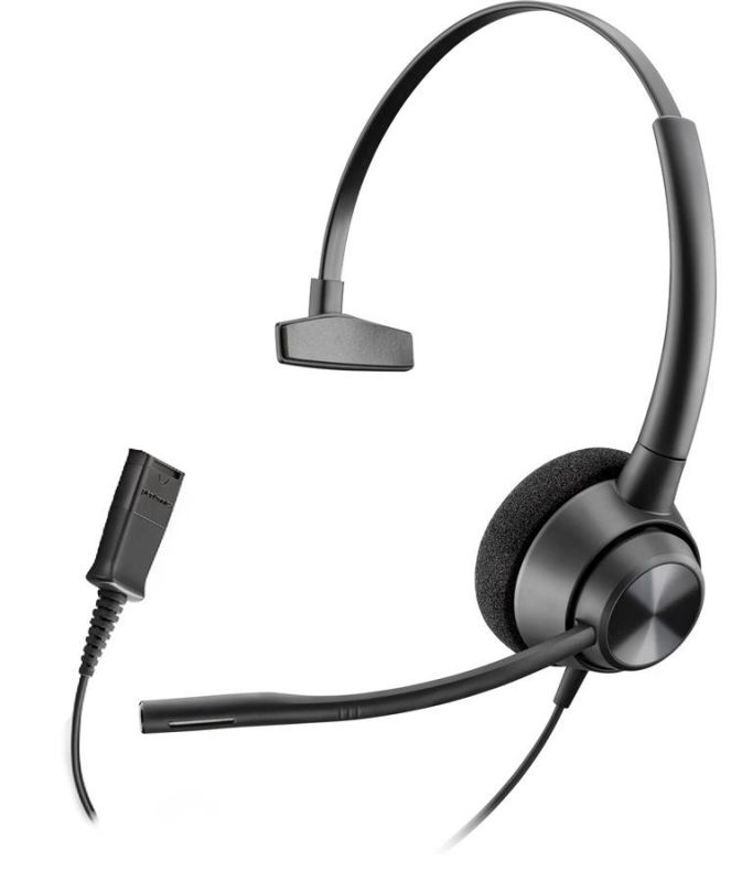 Гарнітура комп'ютерна моно On-ear Poly EncorePro 310, Quick Disconnect, всеспрямований, чорний