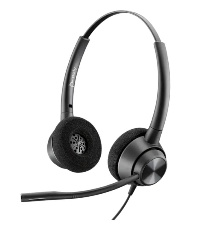 Гарнітура комп'ютерна стерео On-ear Poly EncorePro 320, USB-A, всеспрямований, чорний