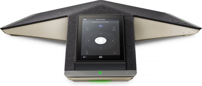 SIP-конференц телефон Poly Trio C60, 3 x Omni Mic, радіус дії 6,1 м, RJ45, USB-A, Micro USB, Bluetooth 4.2, WiFi, PoE, сертифікат Microsoft Teams, сірий