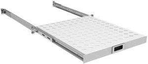 Полиця ZPAS 19", 1U, висувна , глибиною 350-450 мм, сіра