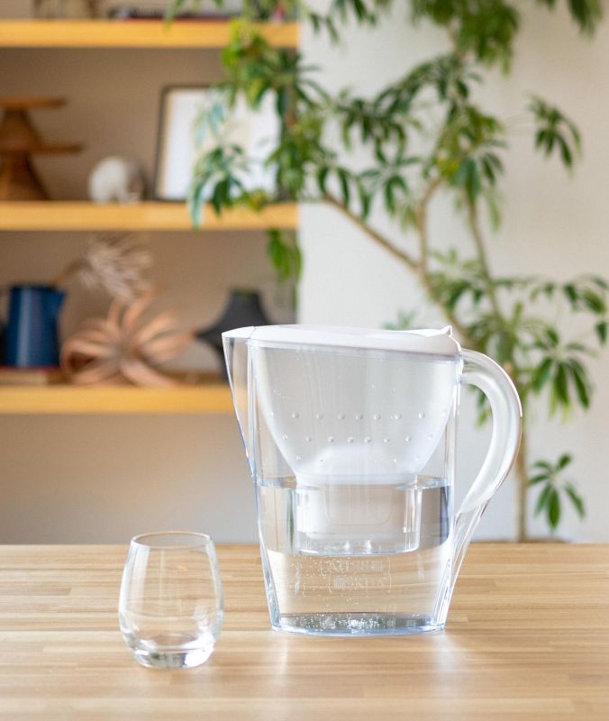 Фільтр-глечик Brita Marella Memo MXPro 2.4л (1.4л очищеної води) з фільтр-картриджем, білий